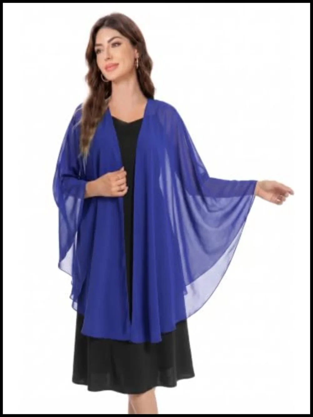Chiffon Shawl Wrap Evening Dress Wedding Party Cover Up for Women Soft